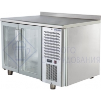 Холодильный стол со стеклянными дверьми 270 л. TD2-G. от +1 до +10°С. Полаир