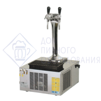 Охладитель надстоечный миниприм на 2 пр. 50 л/час,  с 2 колоннами и кранами, б/у